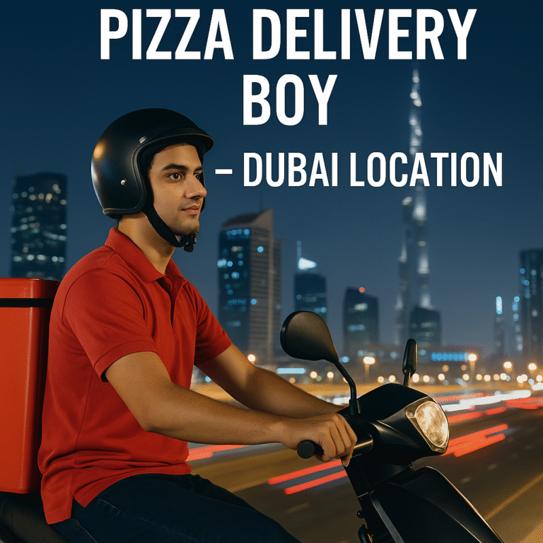 Urgently Hiring Pizza Delivery Boy – Dubai Location